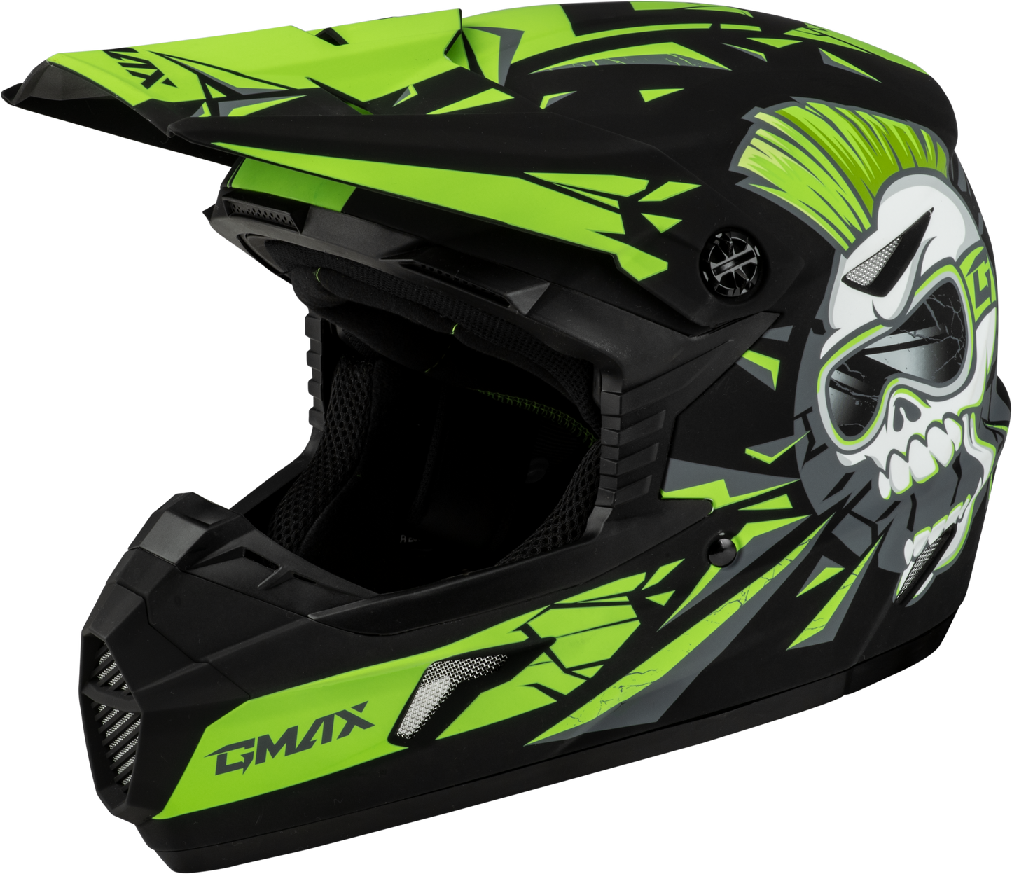 Youth Mx-46y Unstable Helmet Matte Black/pink Ys