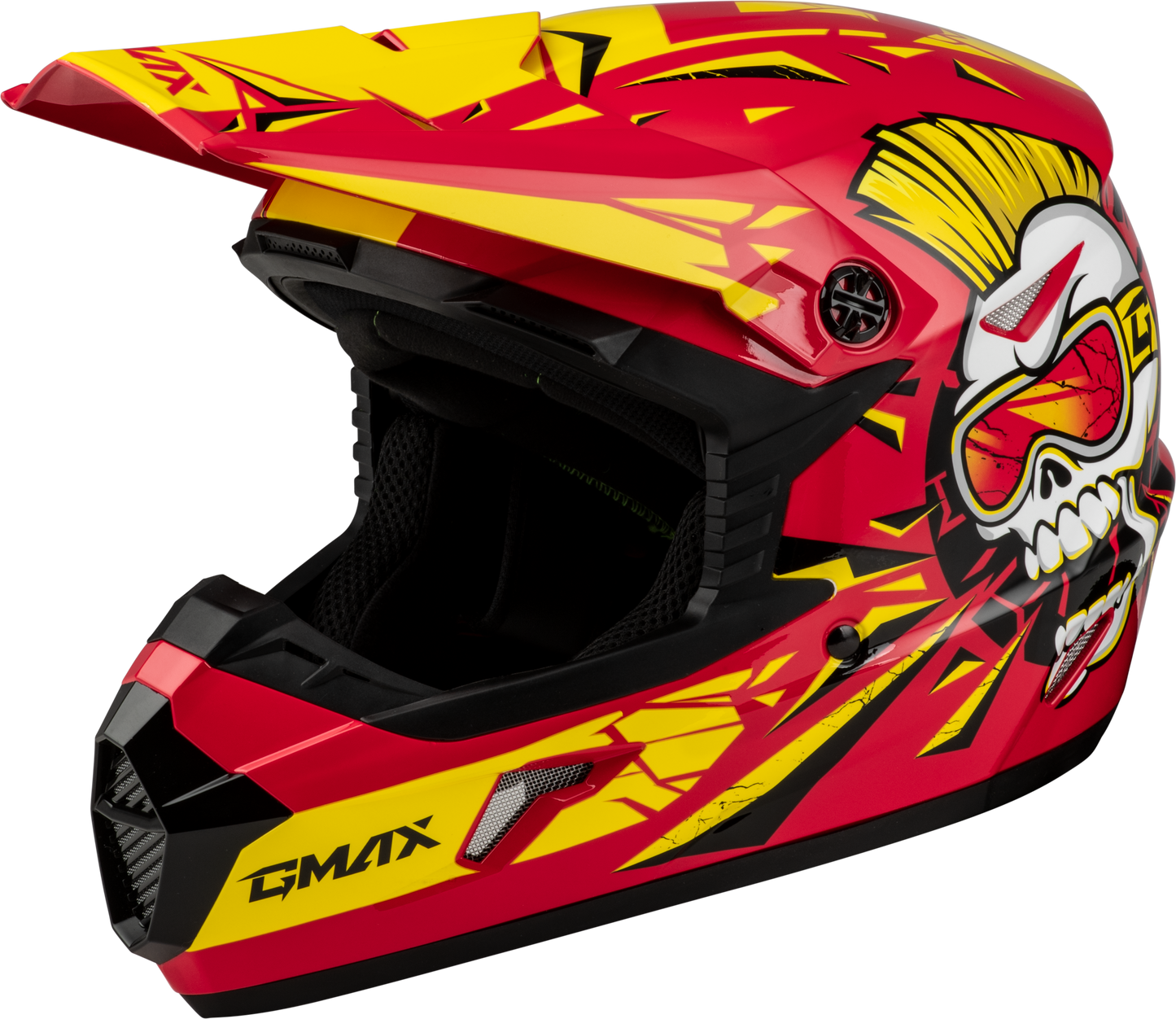 Youth Mx-46y Unstable Helmet Matte Black/pink Ys