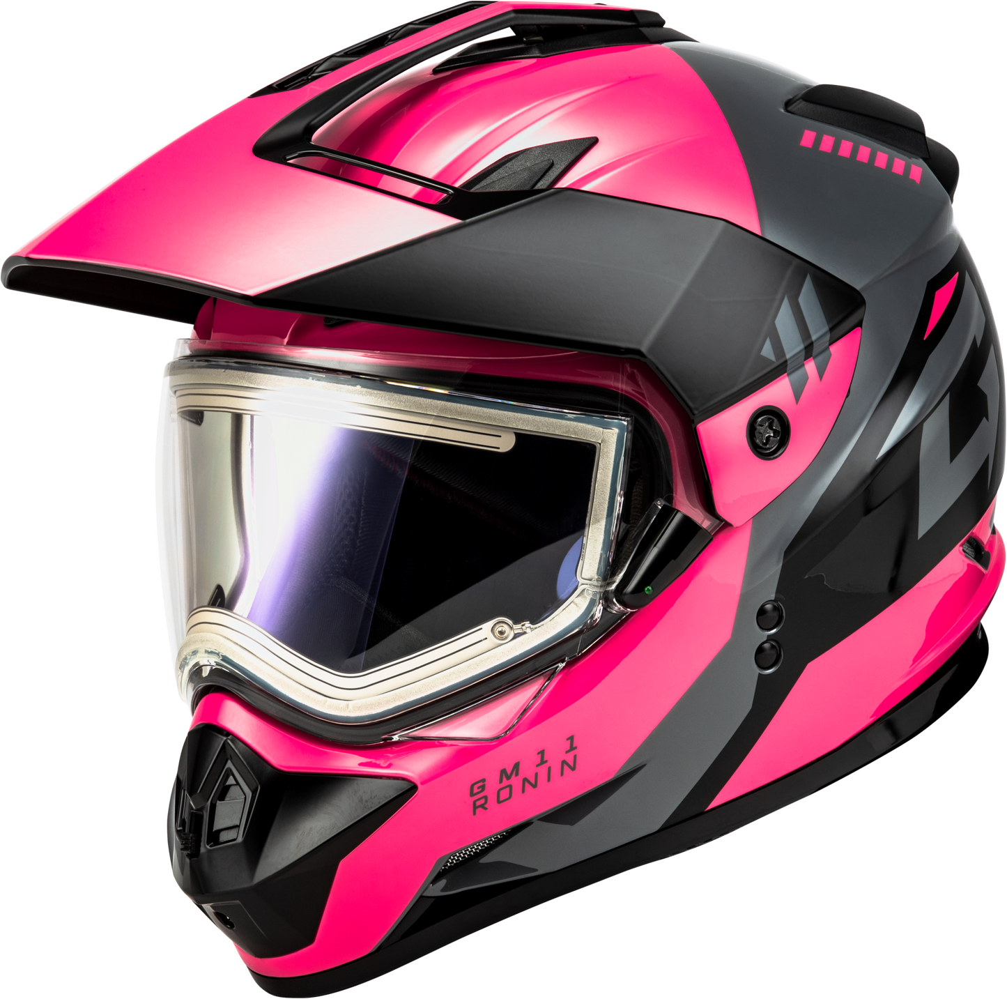 GMax Gm-11s Ronin Snow Helmet W/ Elec Shld