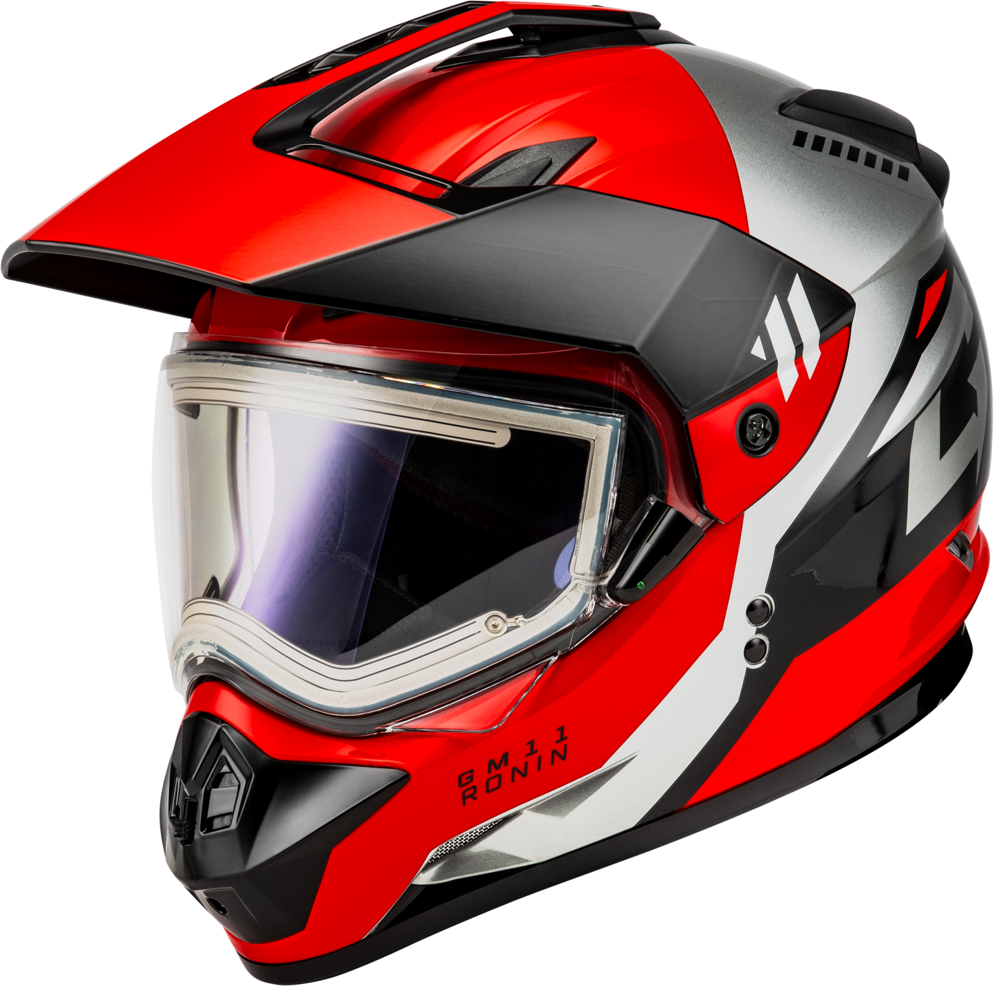 GMax Gm-11s Ronin Snow Helmet W/ Elec Shld