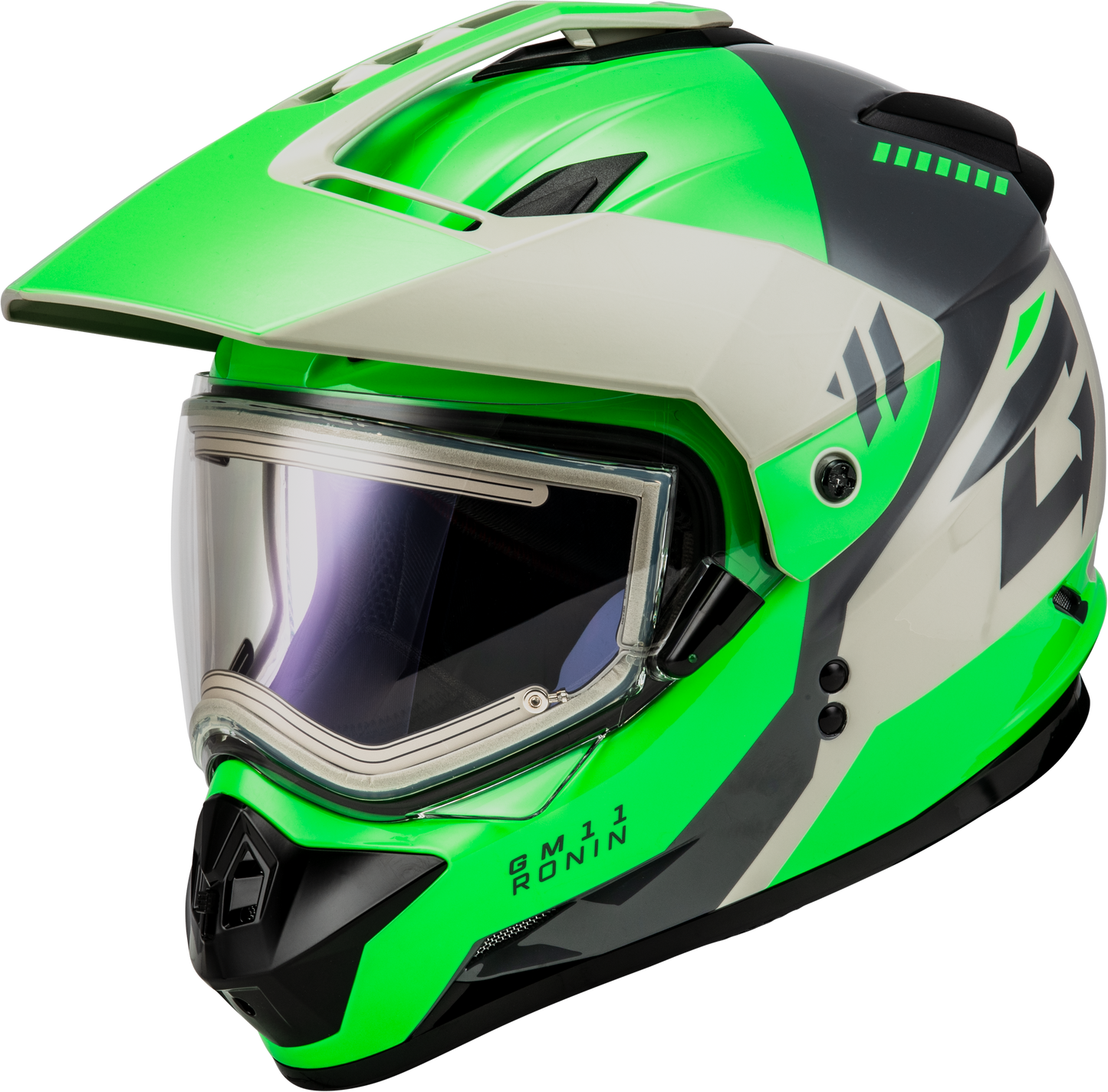 GMax Gm-11s Ronin Snow Helmet W/ Elec Shld