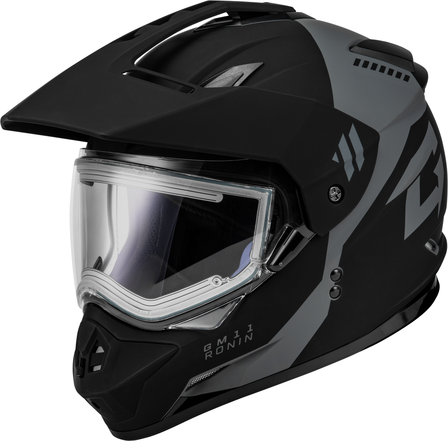 GMax Gm-11s Ronin Snow Helmet W/ Elec Shld