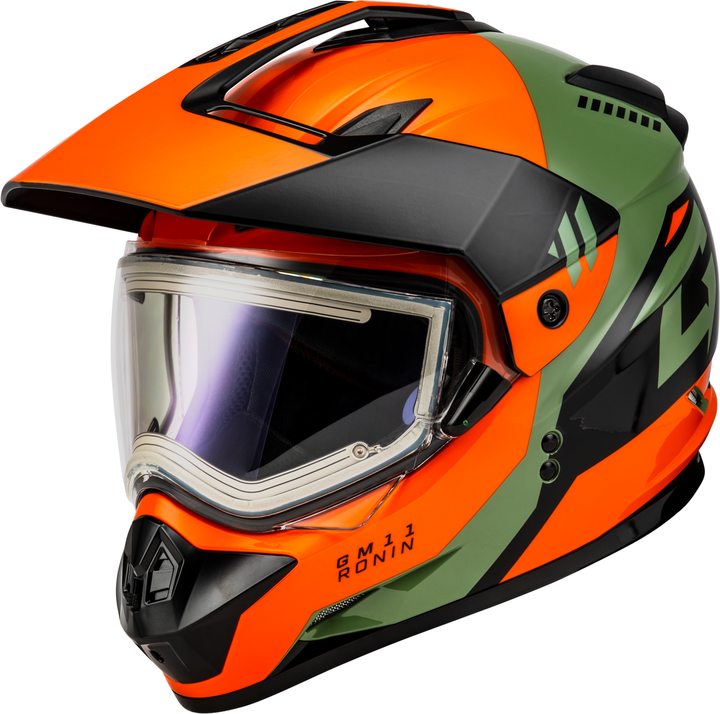 GMax Gm-11s Ronin Snow Helmet W/ Elec Shld