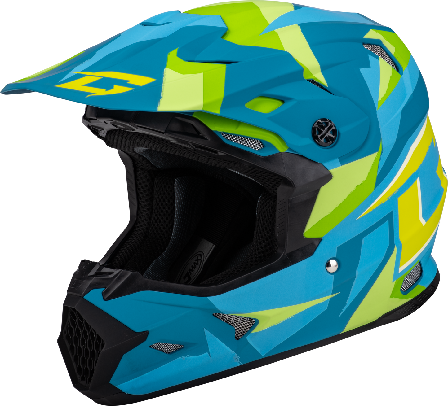 Mx-96 Splinter Helmet Black/purple/blue Xs