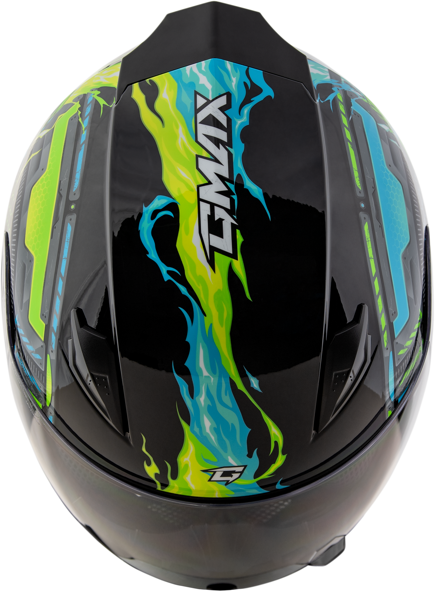 Youth Gm-49y Charge Helmet Black/red/yellow Ys