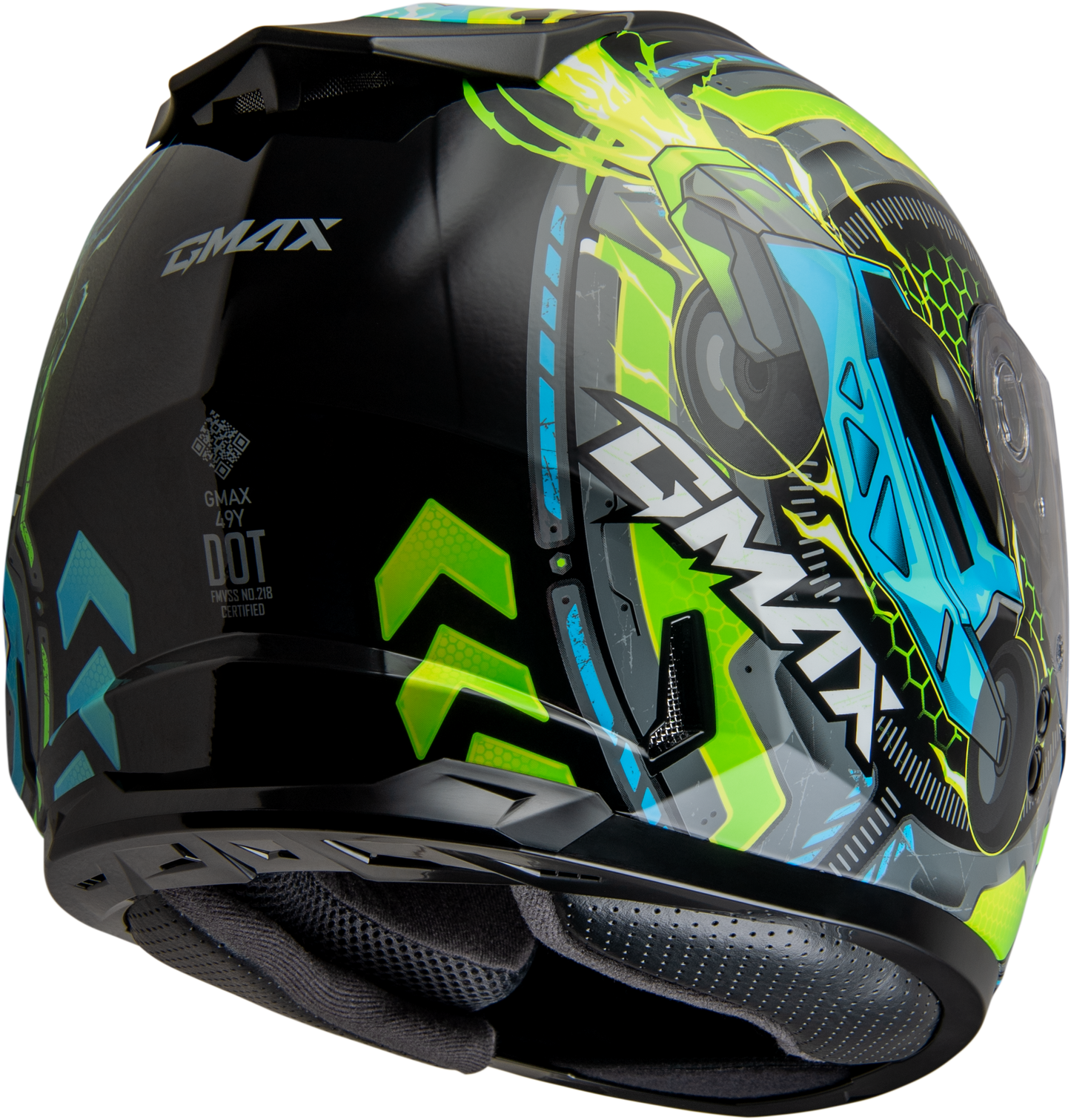 Youth Gm-49y Charge Helmet Black/red/yellow Ys