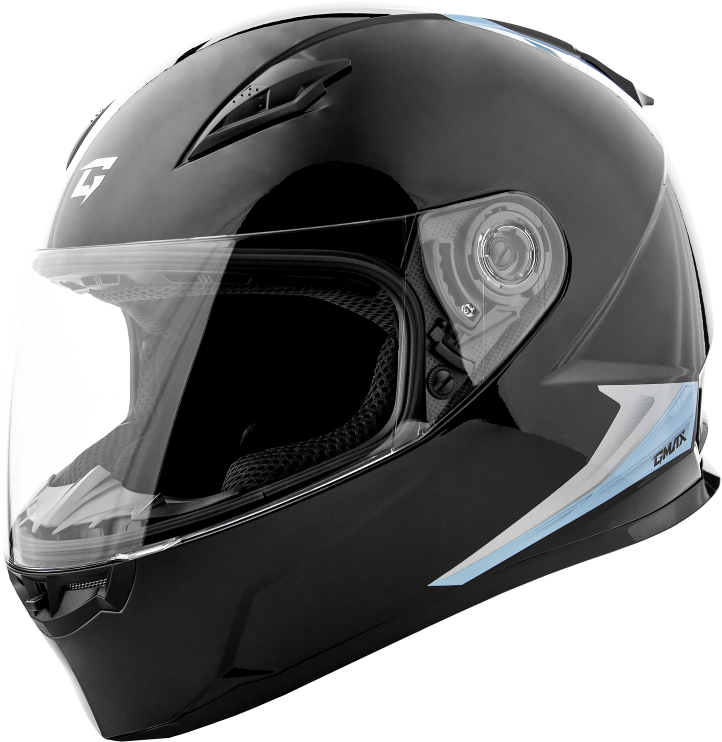 Ff-49 Syth Helmet Black/silver Blue Xl