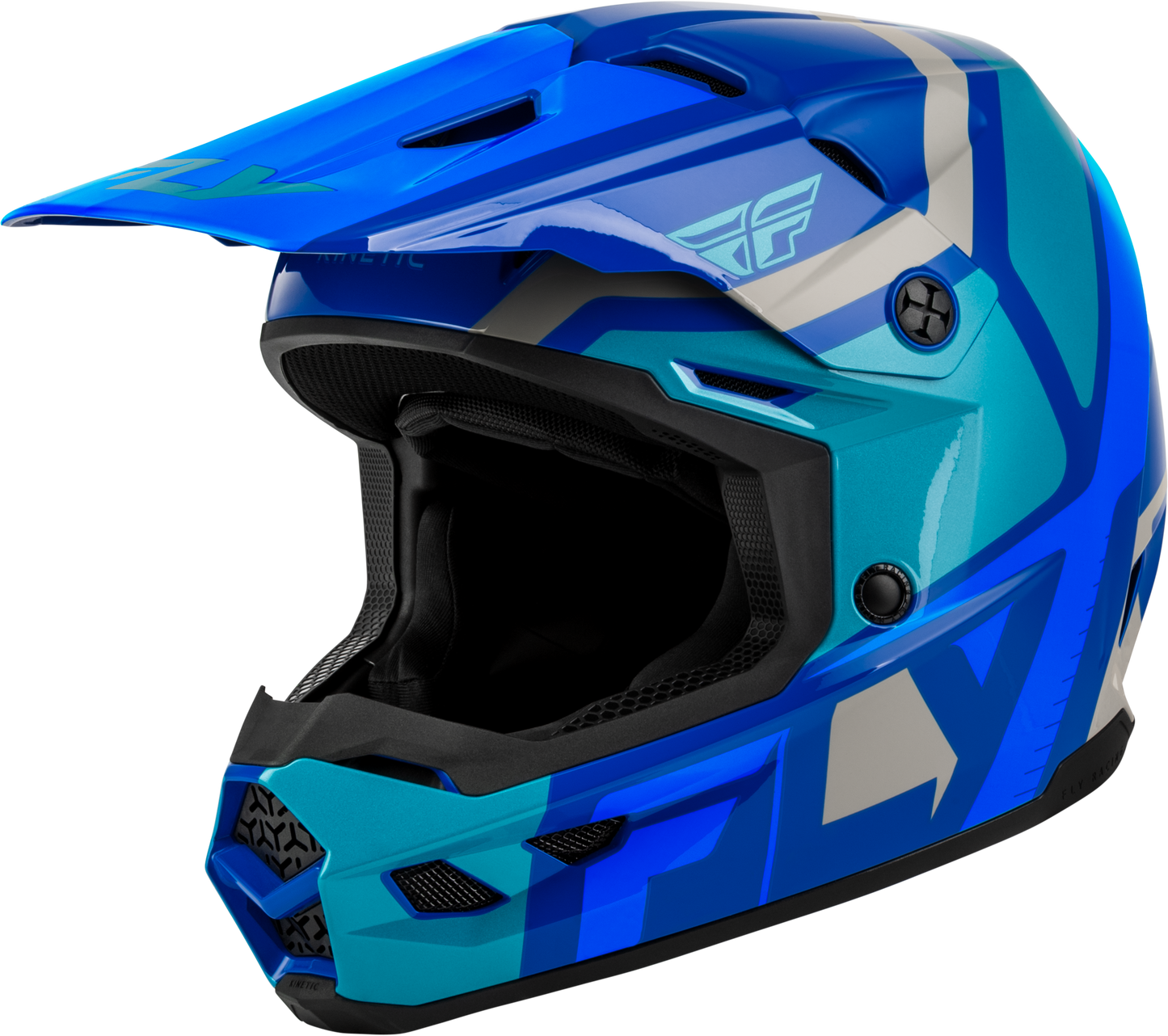 Youth Kinetic Scrap Helmet White/orange/blue/grey Ys