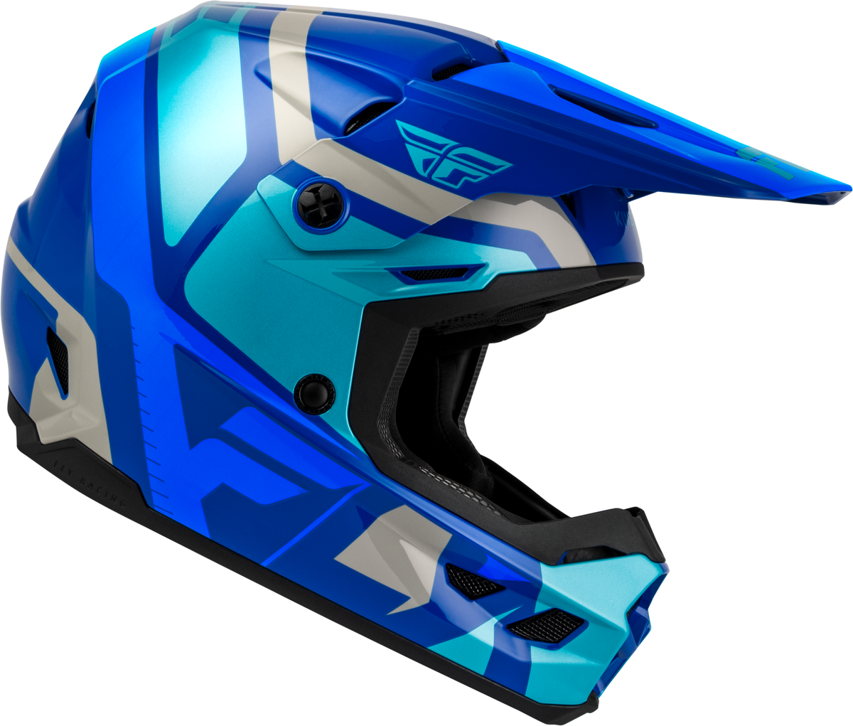Youth Kinetic Scrap Helmet White/orange/blue/grey Ys
