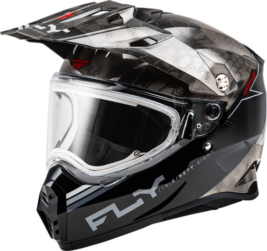Trekker Cw Conceal Helmet Elec Shld Slate/black/red Xs