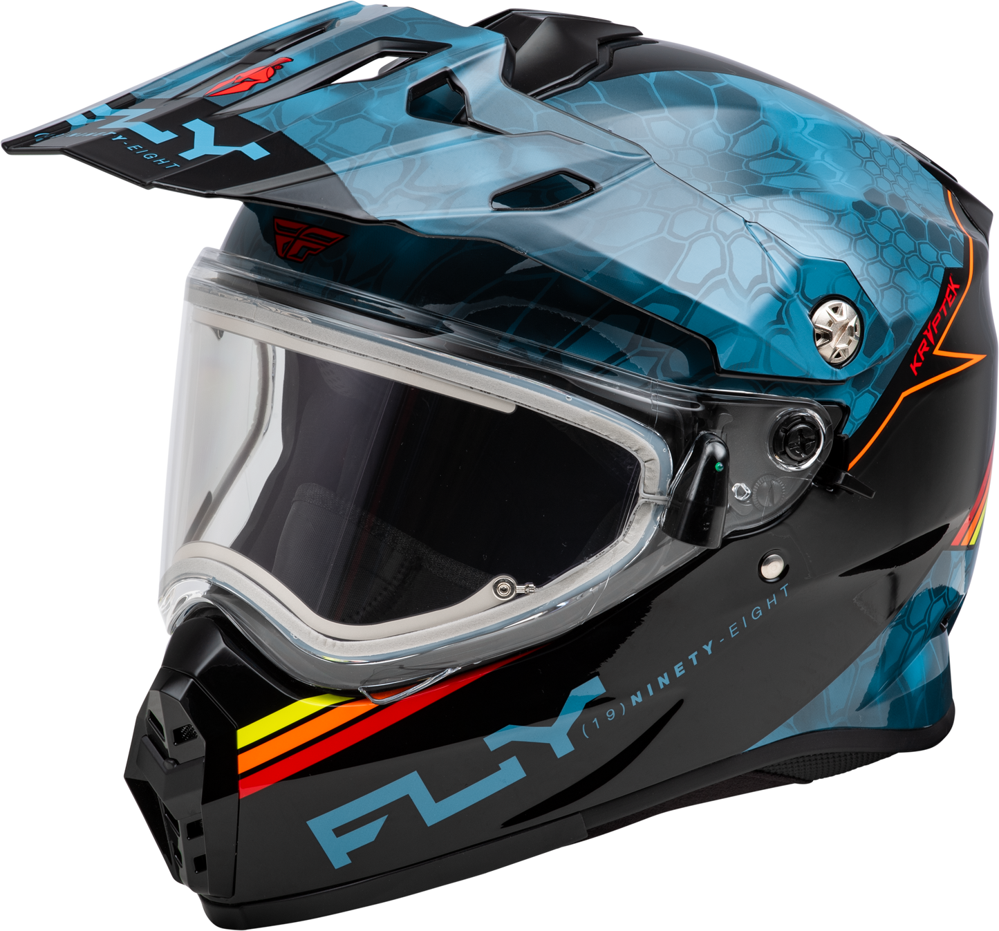 Trekker Cw Conceal Helmet Elec Shld Slate/black/red Xs