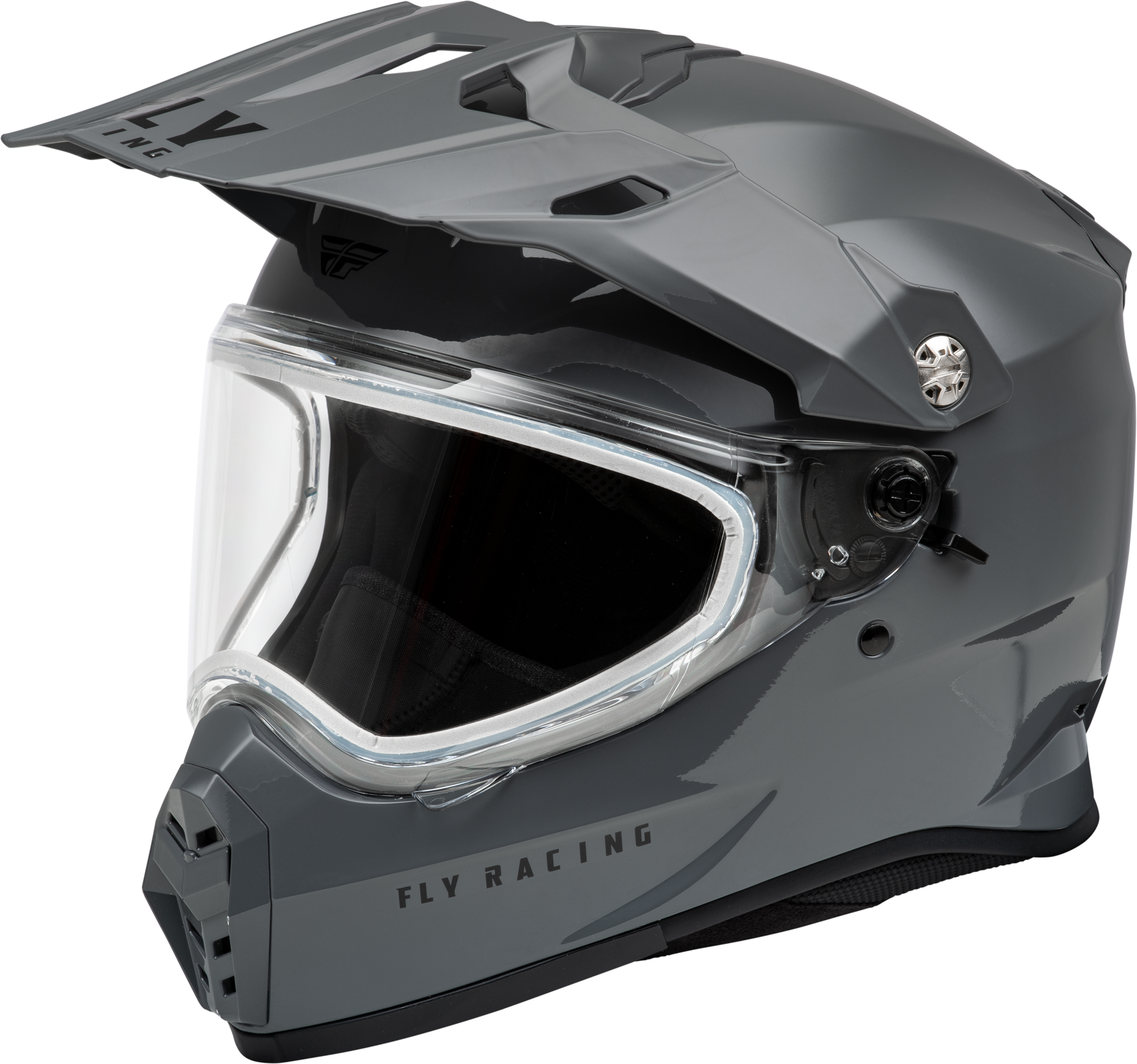 Fly Racing 73-31364X Trekker Cw Solid Helmet Dual Shield Matte Black Xl