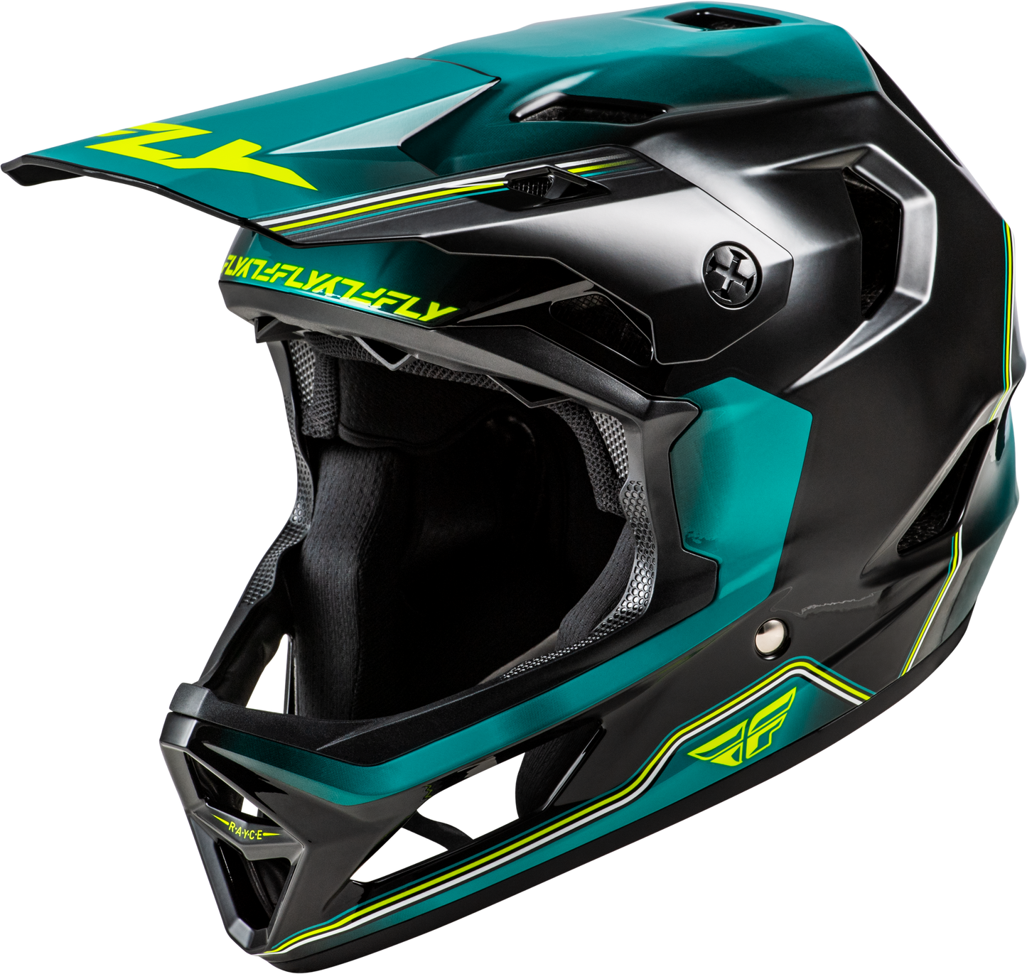 Rayce Repeat Bicycle Helmet Black/teal/hi-vis Xs