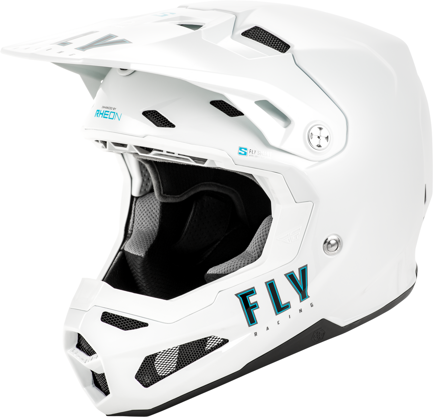 Fly Youth Formula S Carbon Solid Helmet White Yl