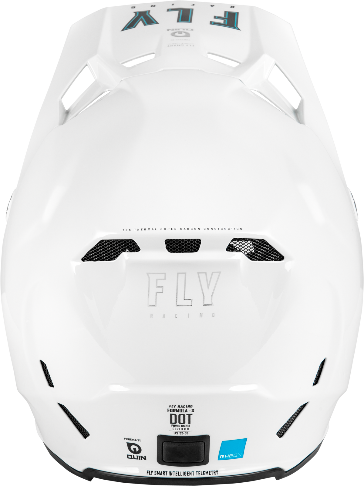 Fly Youth Formula S Carbon Solid Helmet White Yl