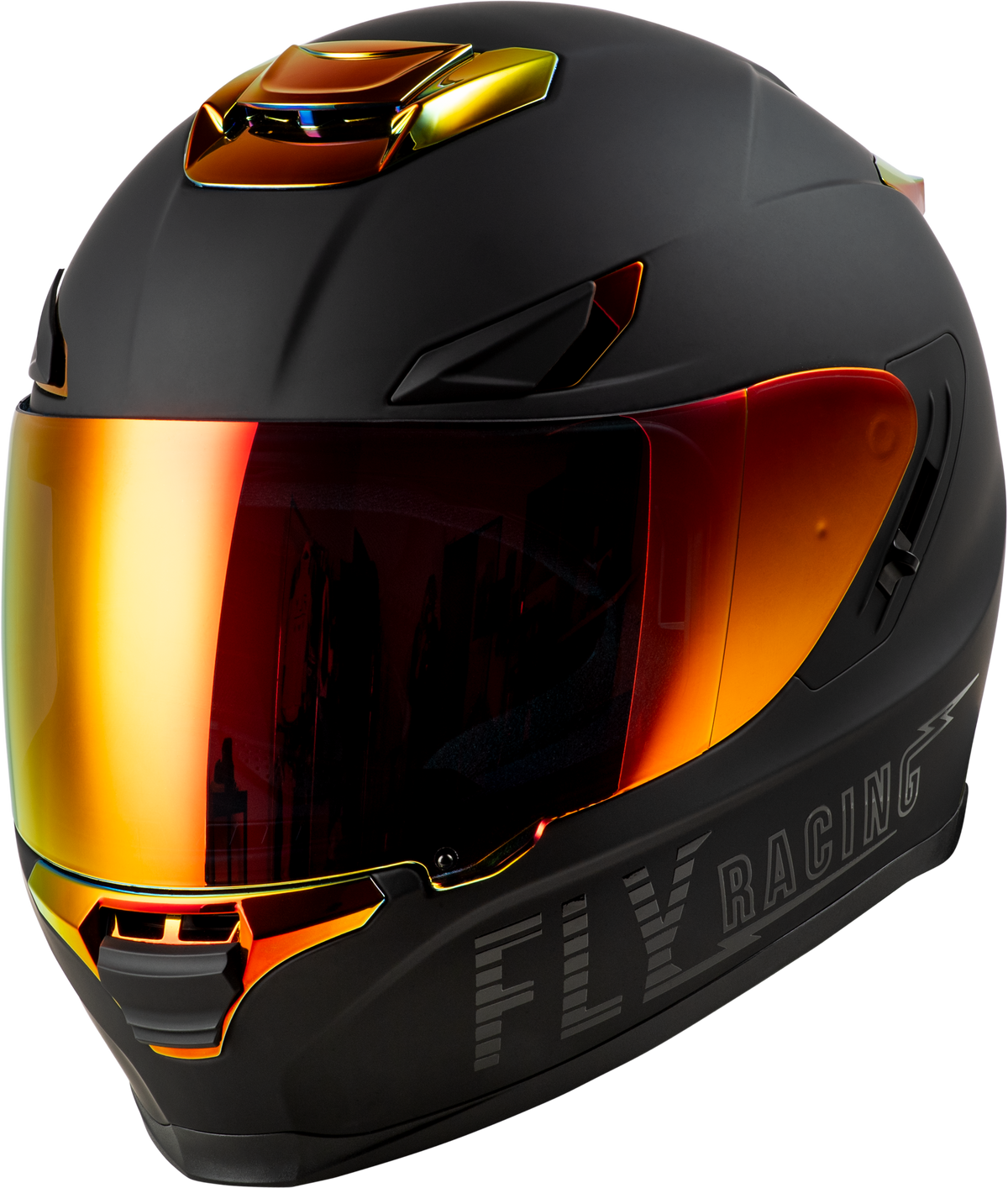 Fly Sentinel Recon Helmet Matte Black/blue Chrome