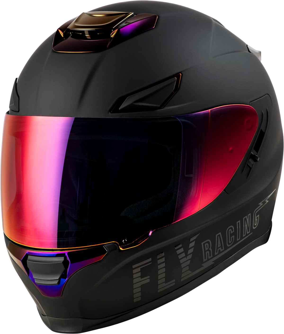 Fly Sentinel Recon Helmet Matte Black/purple Chrome