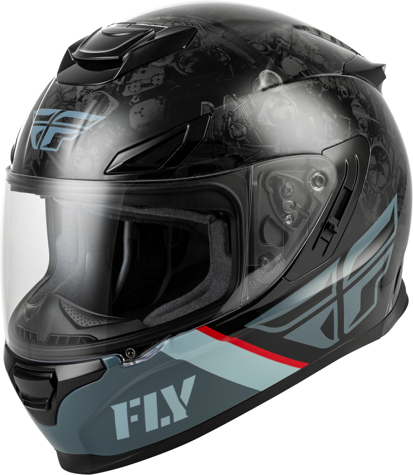 Sentinel Mech Helmet Black/grey/gold Xs