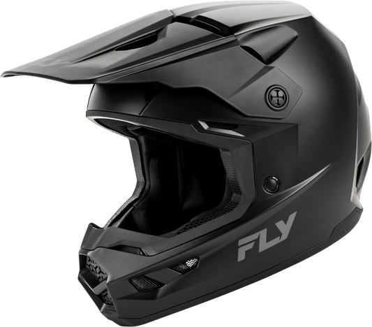 Youth Kinetic Solid Helmet Matte Black Ys