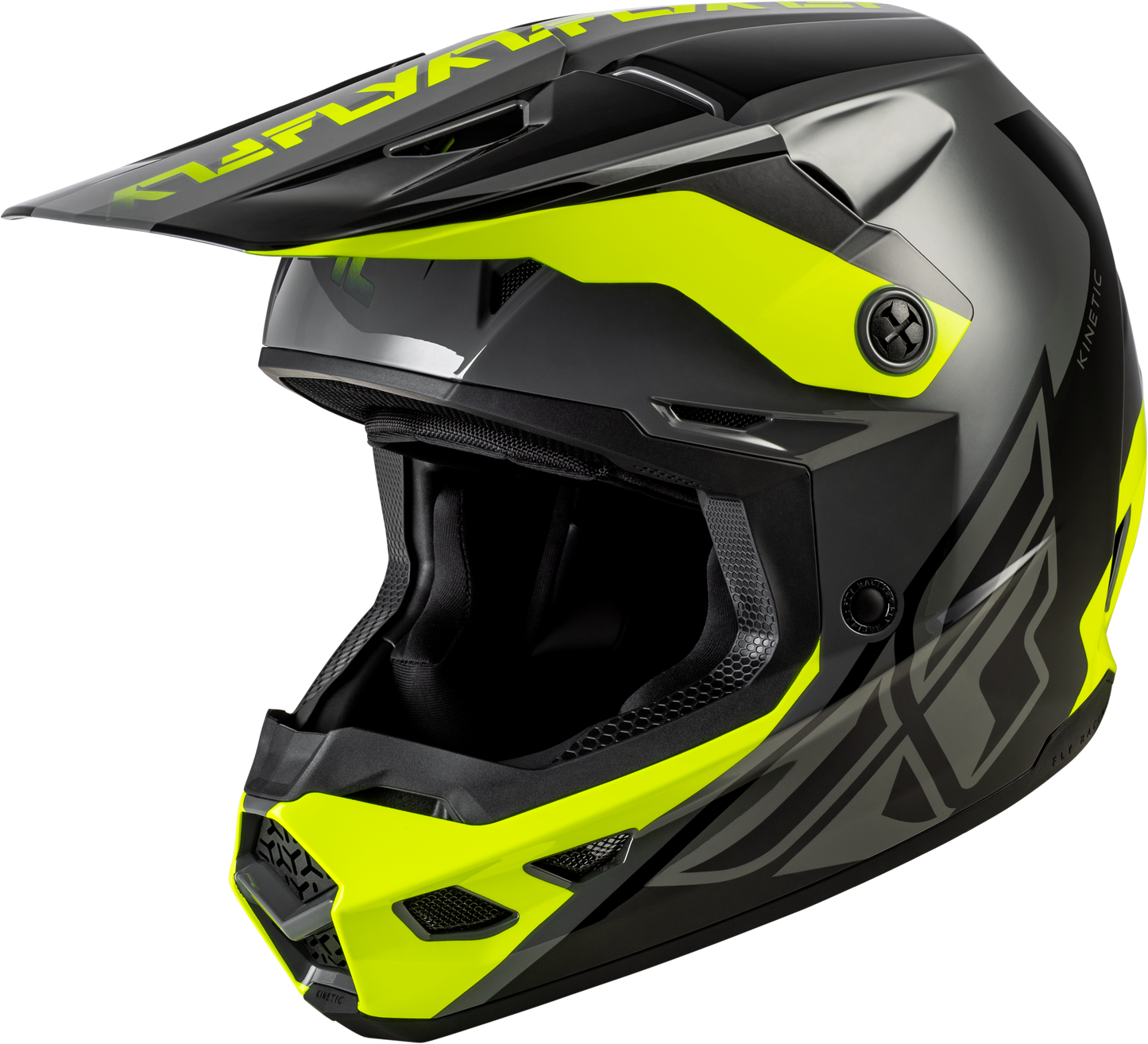 Kinetic Crest Helmet Grey/black/hi-vis Xs
