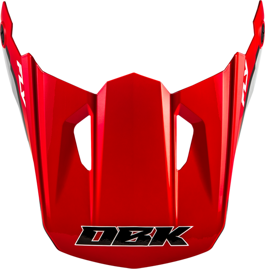Kinetic Dbk Helmet Visor Red/black/grey Xl/2x