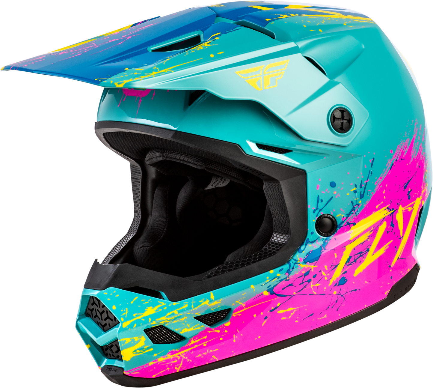 Youth Kinetic Drip Helmet Red/white/blue Ys