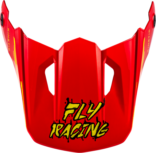 Yth Kinetic Surge Helmet Visor Black/red/yellow Ys-yl
