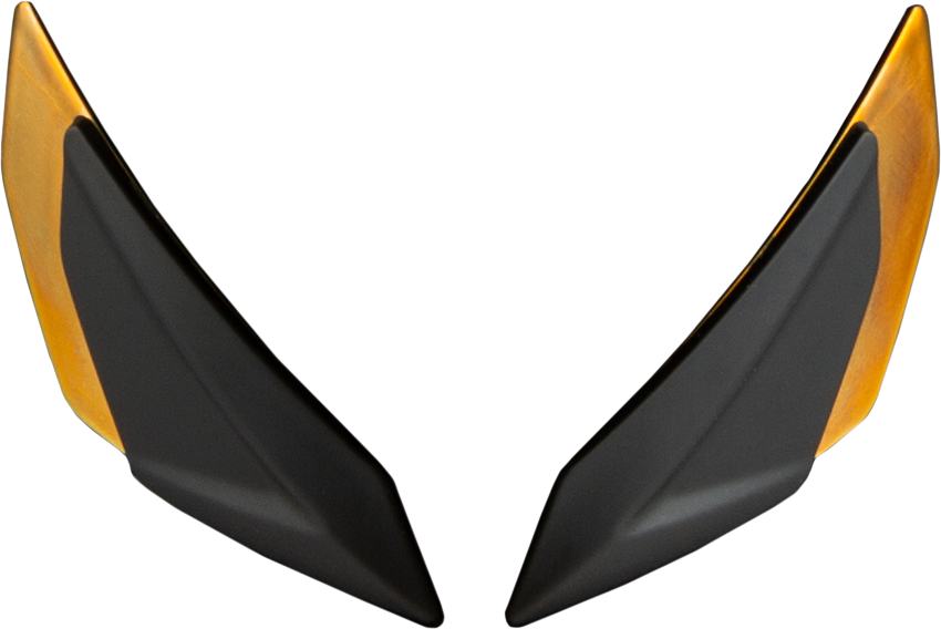Sentinel Front Side Vents Pair Charcoal Chrome