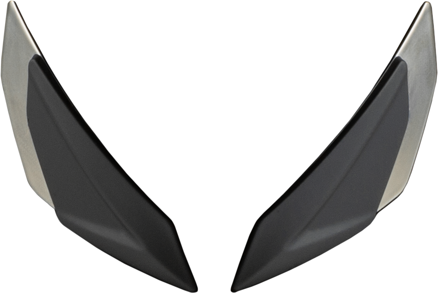 Sentinel Front Side Vents Pair Charcoal Chrome