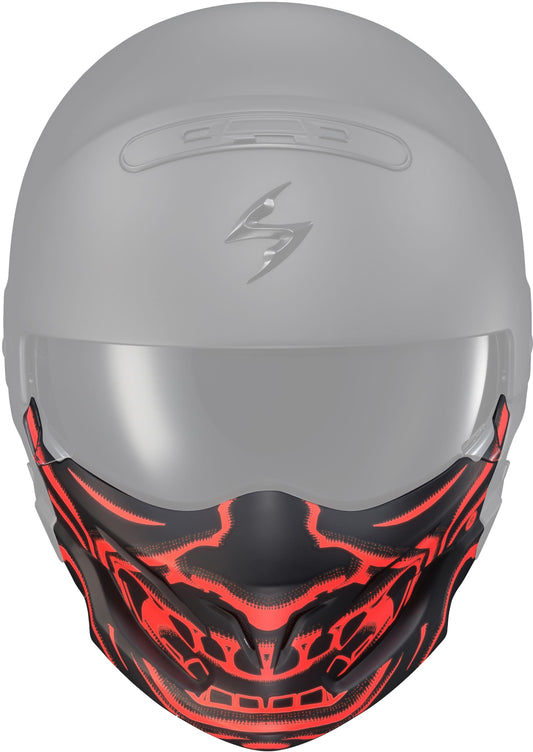 Covert Face Mask Samurai Glow In The Dark Red