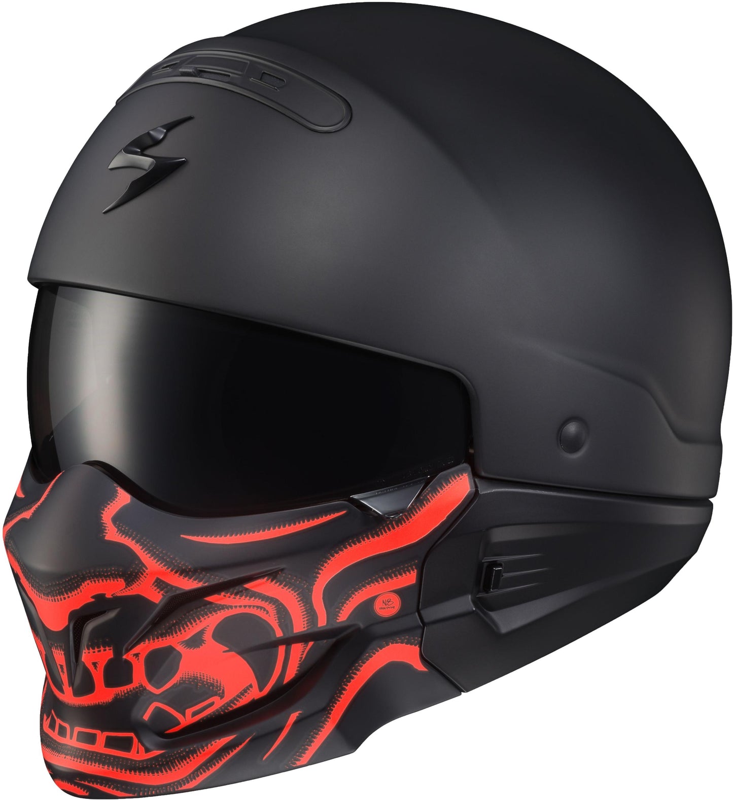 Covert Face Mask Samurai Glow In The Dark Red