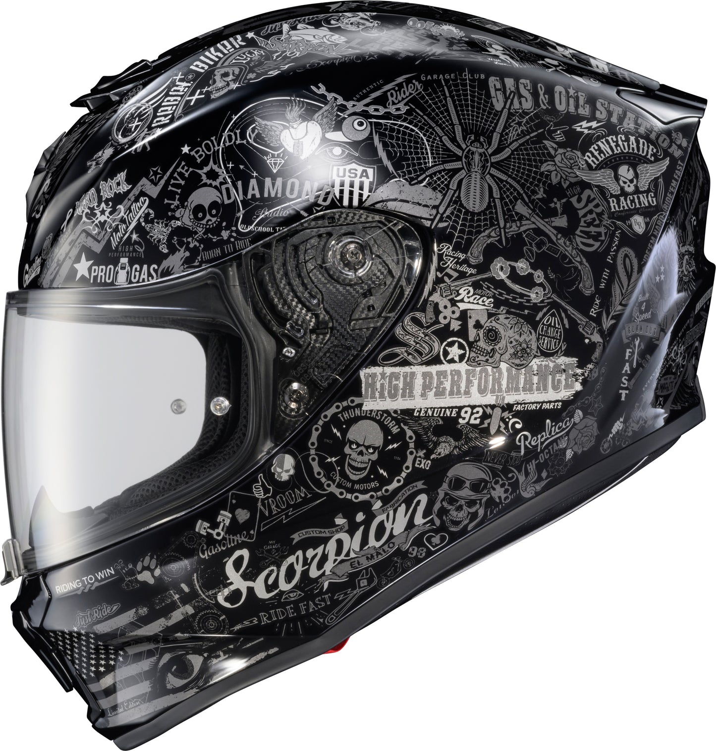 Exo-r330 Full Face Helmet Shake 2 White Xl