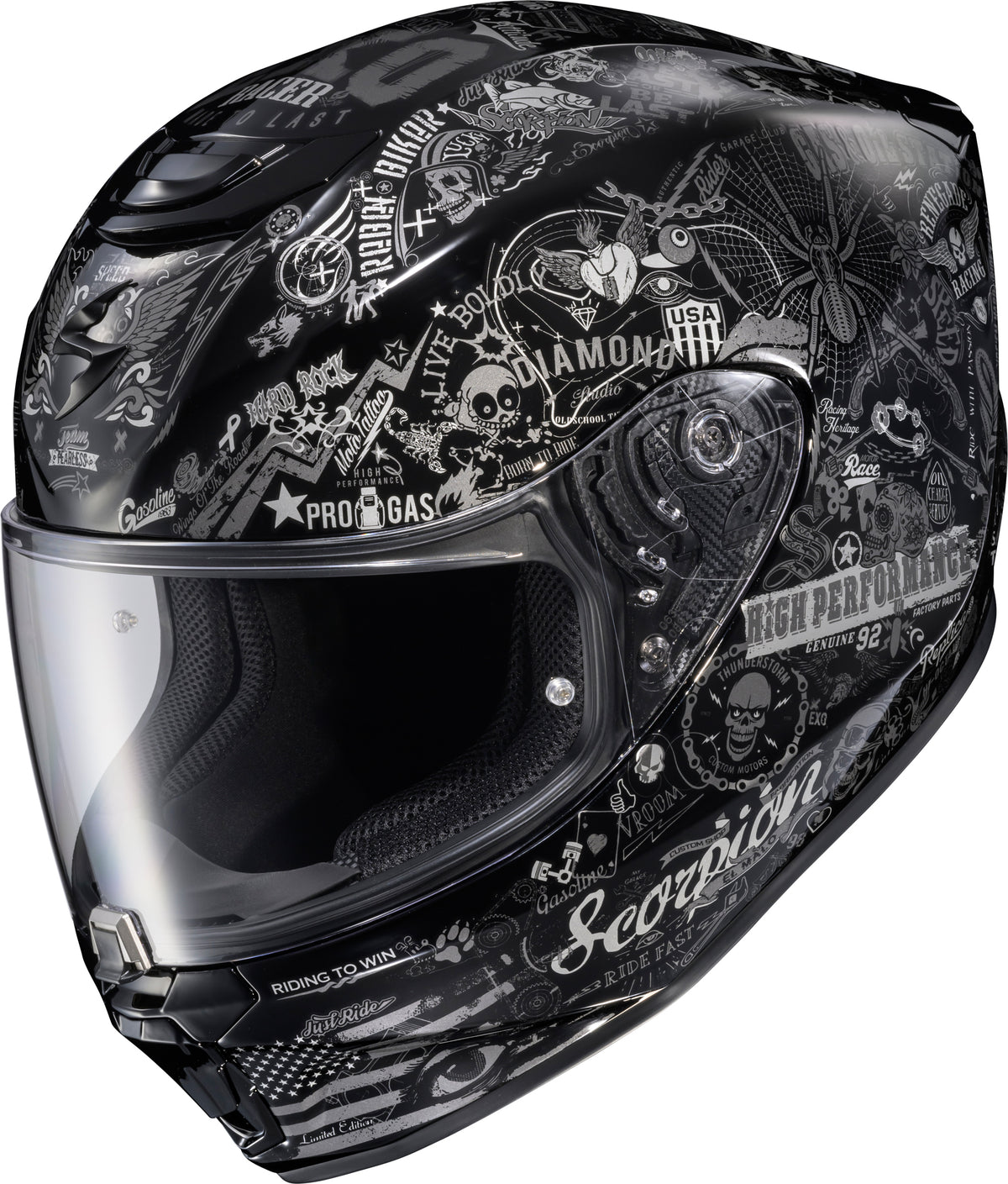 Exo-r330 Full Face Helmet Shake 2 White Xl