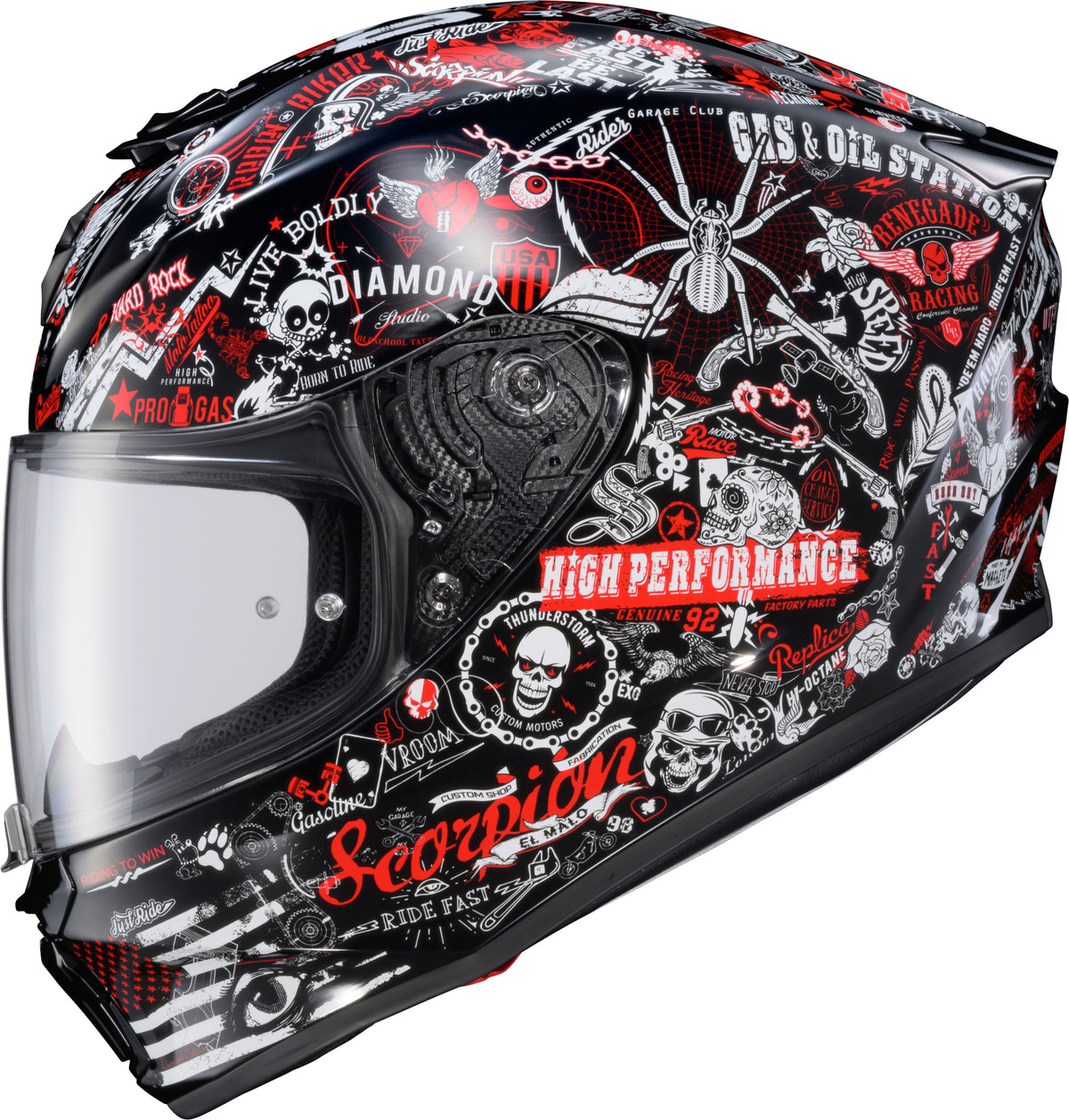 Exo-r330 Full Face Helmet Shake 2 White Xl