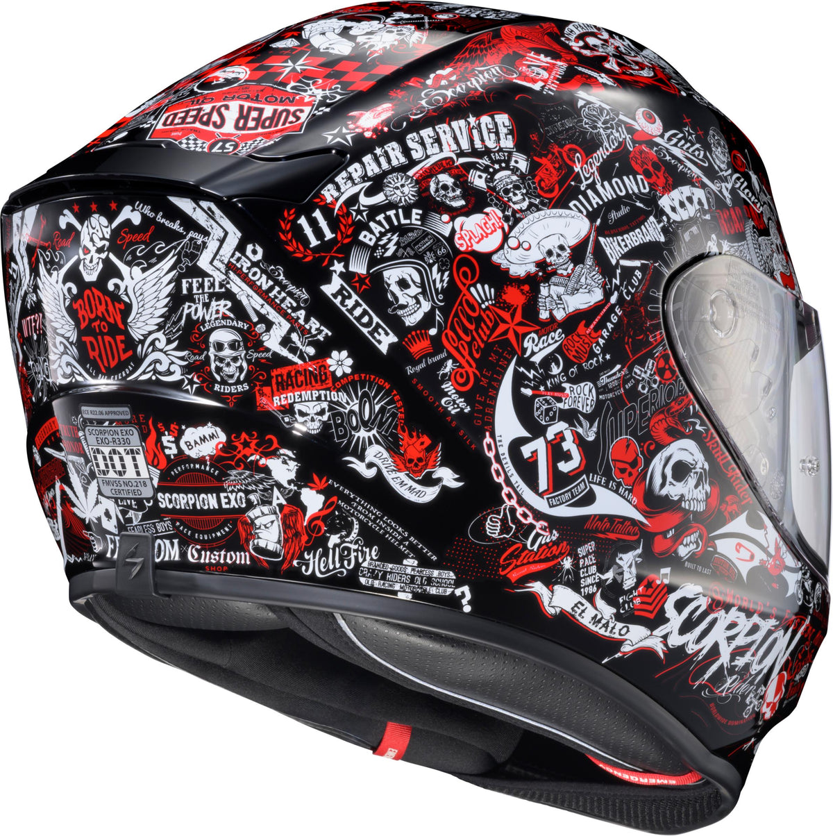 Exo-r330 Full Face Helmet Shake 2 White Xl