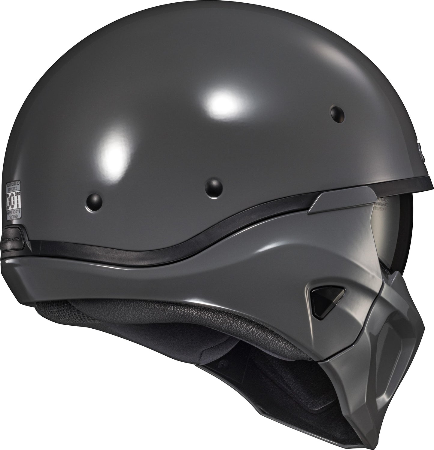 Covert X Open-face Helmet Cement Grey Lg