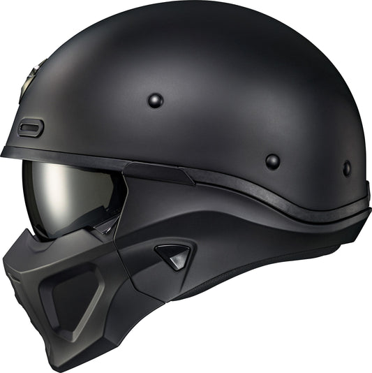 Covert X Open-face Helmet Matte Black Lg