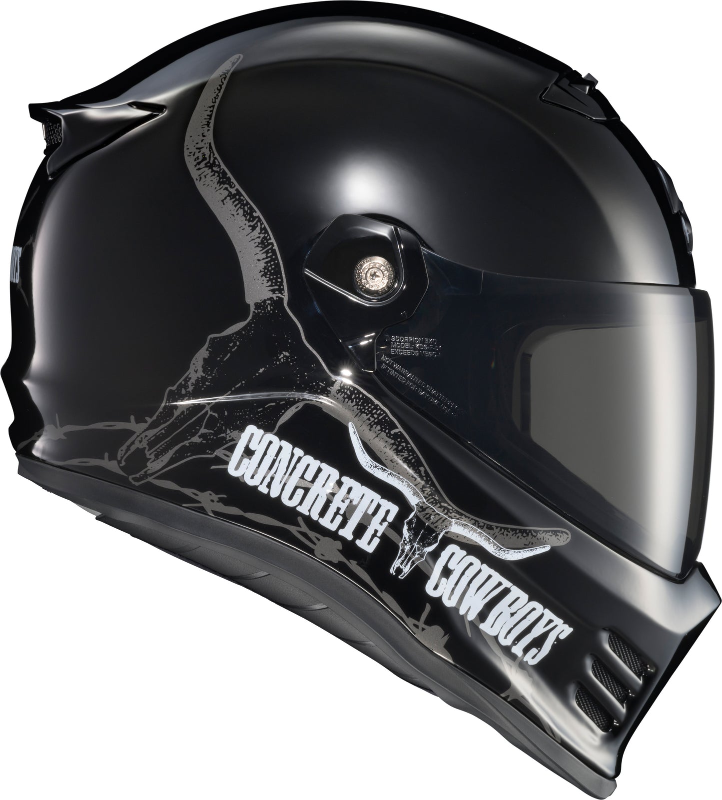 Covert Fx Full Face Helmet Caiman Gloss Black Xl