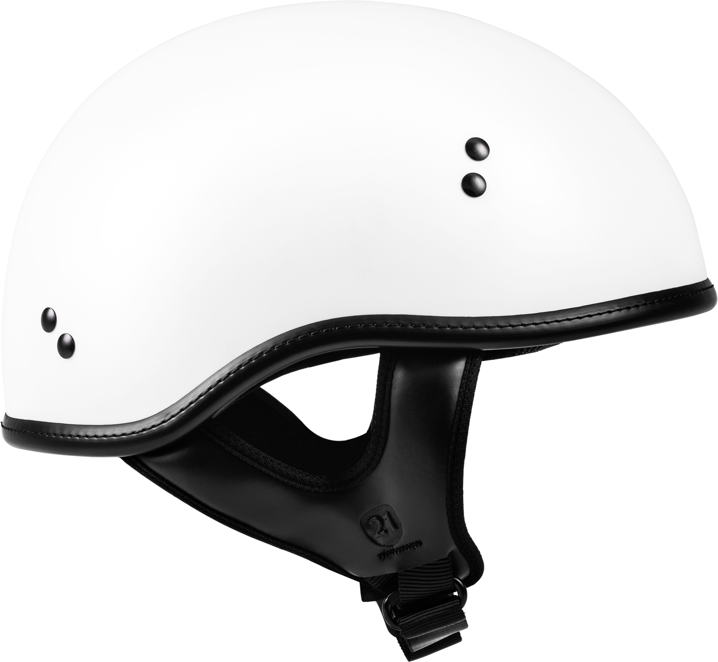 Highway 21 .357 Solid Half Helmet