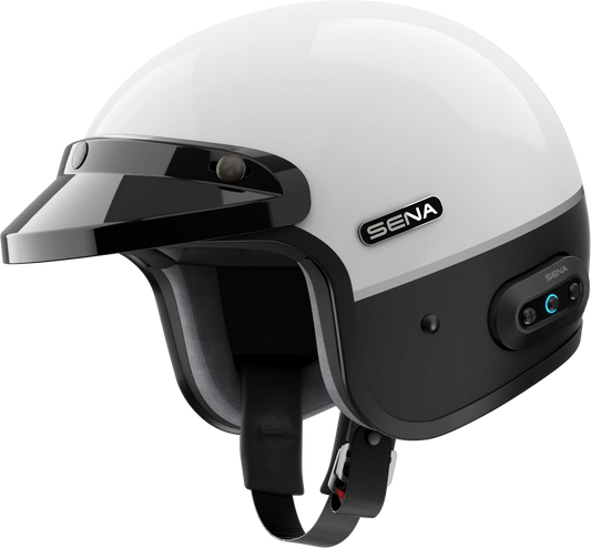 Surge Open Face Helmet W/mesh Matte Black/glossy Black Xl