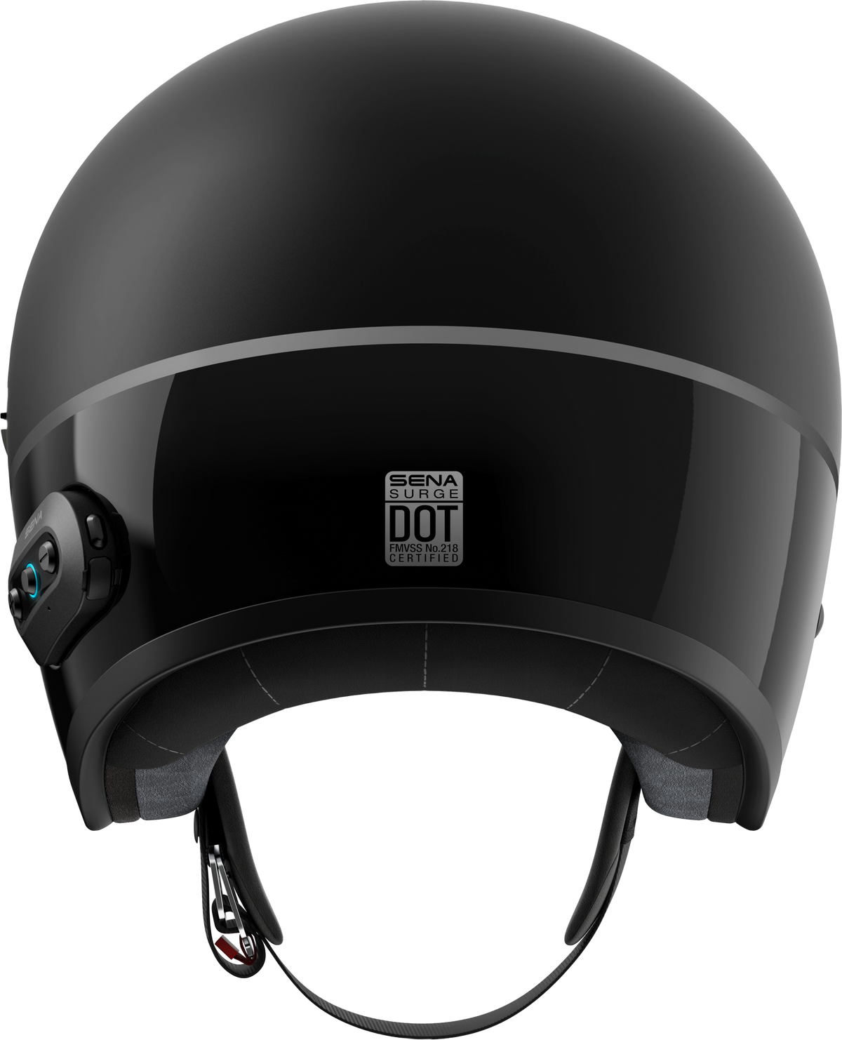 Surge Open Face Helmet W/mesh Matte Black/glossy Black Xl