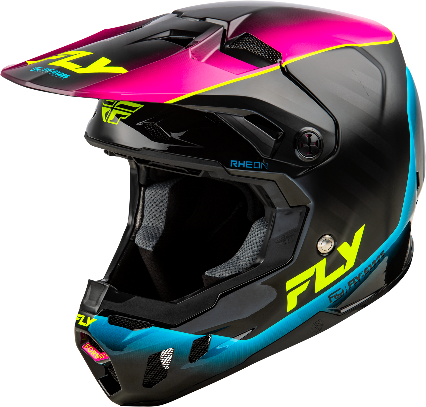 Youth Formula Cc Underglow Helmet Black/pink/blue Yl