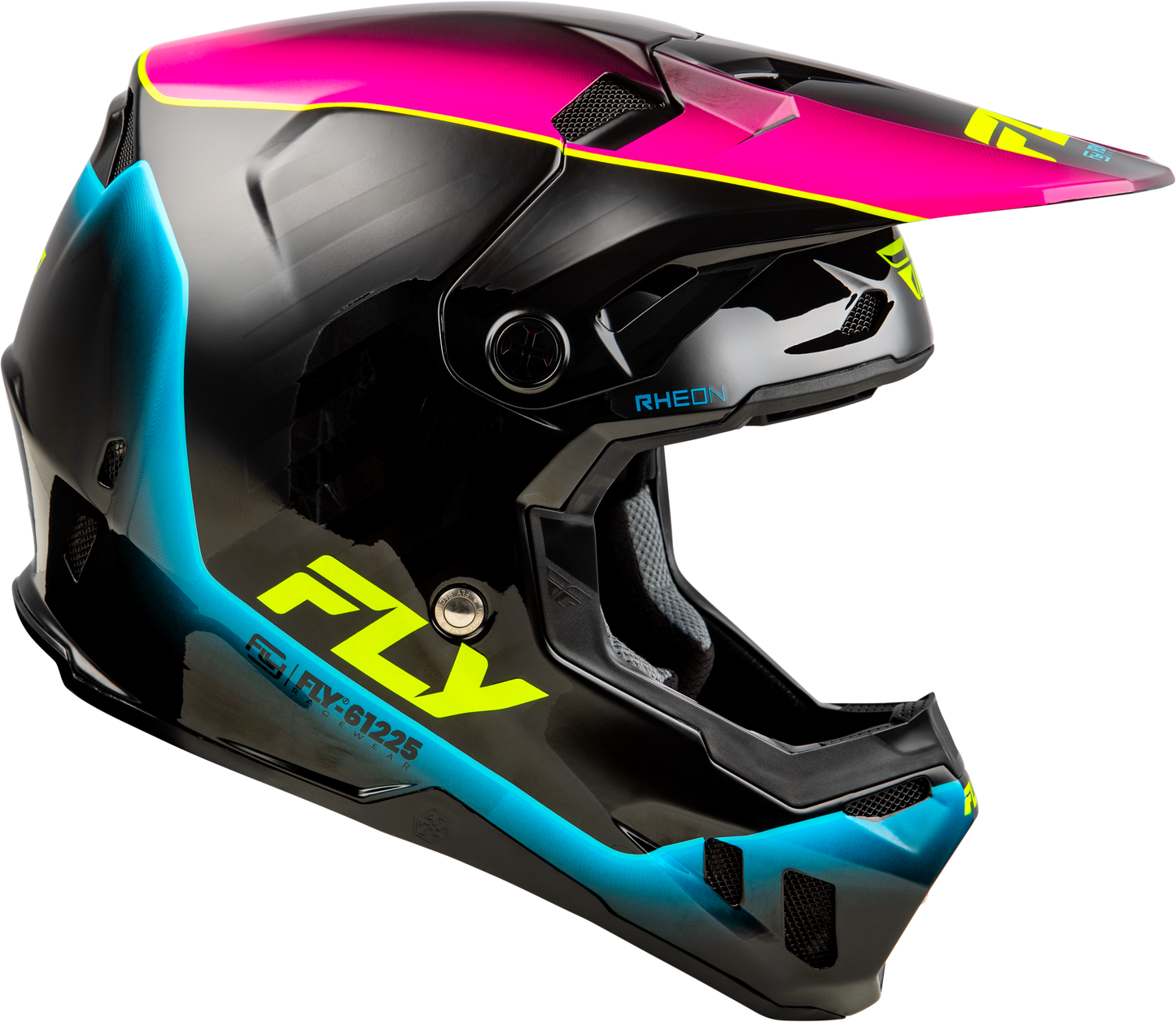 Youth Formula Cc Underglow Helmet Black/pink/blue Yl