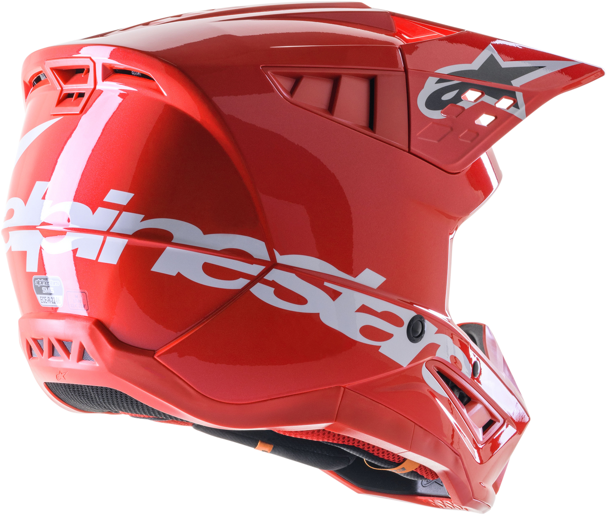 S M5 Corp Helmet Bright Red Glossy Md