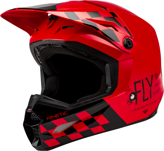 Kinetic Lite Rival Helmet Gloss Red/Black Lg