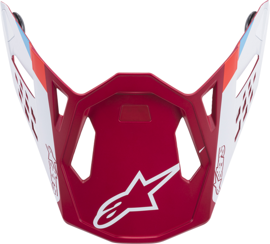 M8 Contact Helmet Visor Red/White