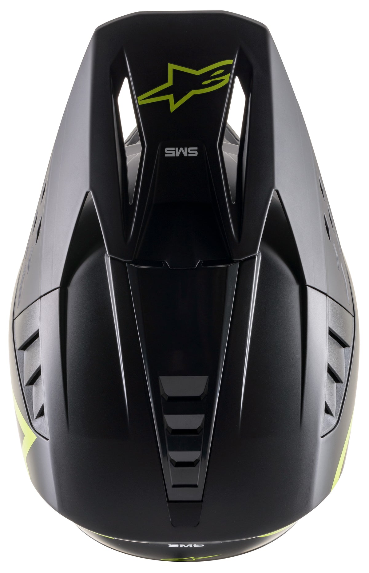 S M5 Compass Helmet Matte Black/Yellow Fluo Xs