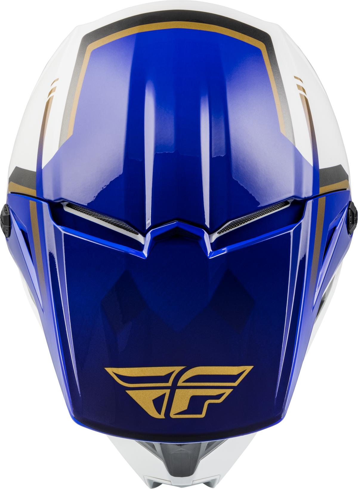 Youth Kinetic Vision Helmet White/Blue Ym