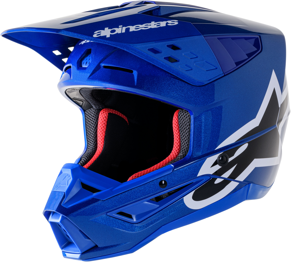S M5 Corp Helmet Blue Glossy 2x