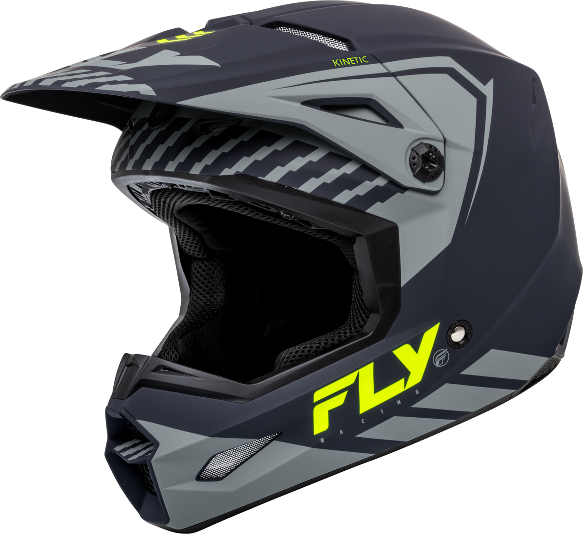 Youth Kinetic Menace Helmet Matte Grey/Hi Vis Ys